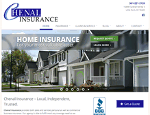 Tablet Screenshot of chenalinsurance.com